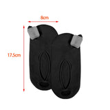 Maxbell 2 Pieces Soft Invisible Big Toe Splint Straightener split Socks AntiSlip Black