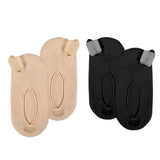 Maxbell 2 Pieces Soft Invisible Big Toe Splint Straightener split Socks AntiSlip Black