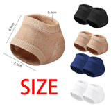 Maxbell 2 Pieces Strech Hydrating Heel Socks Polyester Adults for Cracking Feet White