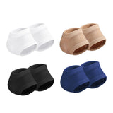 Maxbell 2 Pieces Strech Hydrating Heel Socks Polyester Adults for Cracking Feet White