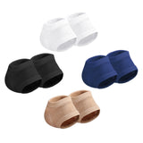 Maxbell 2 Pieces Strech Hydrating Heel Socks Polyester Adults for Cracking Feet White