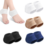 Maxbell 2 Pieces Strech Hydrating Heel Socks Polyester Adults for Cracking Feet White