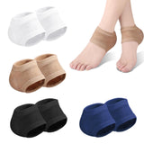 Maxbell 2 Pieces Strech Hydrating Heel Socks Polyester Adults for Cracking Feet White