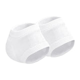 Maxbell 2 Pieces Strech Hydrating Heel Socks Polyester Adults for Cracking Feet White