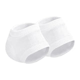 Maxbell 2 Pieces Strech Hydrating Heel Socks Polyester Adults for Cracking Feet White