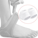 Maxbell 2 Pieces Strech Hydrating Heel Socks Polyester Adults for Cracking Feet White