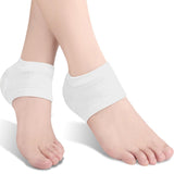 Maxbell 2 Pieces Strech Hydrating Heel Socks Polyester Adults for Cracking Feet White