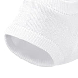 Maxbell 2 Pieces Strech Hydrating Heel Socks Polyester Adults for Cracking Feet White