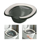 Maxbell Sitz Bath Tub Soaking with Drain Holes PU Seat Cushion for Elderly Adults Green