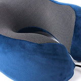 Maxbell Ushape Neck Pillow Travel Washable Sleep Memory Foam Supplies Head Blue