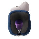 Maxbell Ushape Neck Pillow Travel Washable Sleep Memory Foam Supplies Head Blue