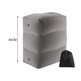 Maxbell Inflatable Footrest Pillow Portable Kids Sleeping Bed for Camping Buses Grey