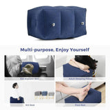 Maxbell Inflatable Footrest Pillow Portable Kids Sleeping Bed for Camping Buses Grey