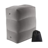 Maxbell Inflatable Footrest Pillow Portable Kids Sleeping Bed for Camping Buses Grey