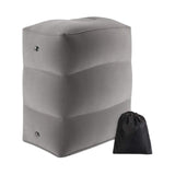 Maxbell Inflatable Footrest Pillow Portable Kids Sleeping Bed for Camping Buses Grey