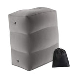 Maxbell Inflatable Footrest Pillow Portable Kids Sleeping Bed for Camping Buses Grey