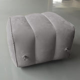 Maxbell Inflatable Footrest Pillow Portable Kids Sleeping Bed for Camping Buses Grey