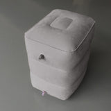 Maxbell Inflatable Footrest Pillow Portable Kids Sleeping Bed for Camping Buses Grey