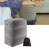 Maxbell Inflatable Footrest Pillow Portable Kids Sleeping Bed for Camping Buses Grey