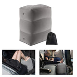 Maxbell Inflatable Footrest Pillow Portable Kids Sleeping Bed for Camping Buses Grey