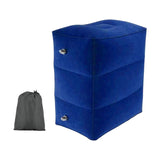 Maxbell Inflatable Footrest Pillow Portable Kids Sleeping Bed for Camping Buses Blue