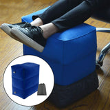 Maxbell Inflatable Footrest Pillow Portable Kids Sleeping Bed for Camping Buses Blue