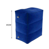 Maxbell Inflatable Footrest Pillow Portable Kids Sleeping Bed for Camping Buses Blue