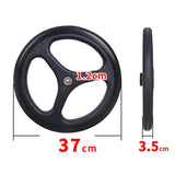 Maxbell Wheelchair Rear Wheel Assembly Wheel Tires ABS Hub for Manual Wheelchair