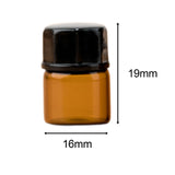 Maxbell 25x Mini Liquid Bottles Storage Container Leakproof with Caps for Liquid 1ml Conjoined Plug