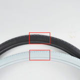 Maxbell Wheelchair Tire PU Urethane Assembly Tubeless Accessory Easy to Install 24X1 3/8 gray