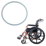 Maxbell Wheelchair Tire PU Urethane Assembly Tubeless Accessory Easy to Install 24X1 3/8 gray