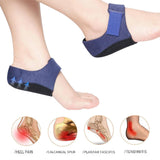 Maxbell Silicone Gel Heel Protector Sock Sleeves Foot Care Tools Pads Booster Pad Blue