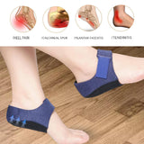 Maxbell Silicone Gel Heel Protector Sock Sleeves Foot Care Tools Pads Booster Pad Blue
