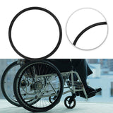 Maxbell 24inch Wheelchair Tire Replacement Puncture Proof Solid Tires PU Black