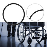 Maxbell 24inch Wheelchair Tire Replacement Puncture Proof Solid Tires PU Black