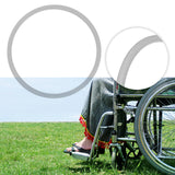 Maxbell 22inch Wheelchair Rear Wheel Tire Replacement Wear Resistant Grey Airless