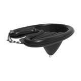 Maxbell Portable Inflatable Shampoo Basin Lightweight Hair Washing Sink for Seniors Black