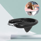 Maxbell Portable Inflatable Shampoo Basin Lightweight Hair Washing Sink for Seniors Black