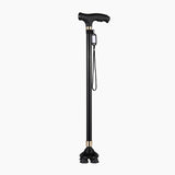 Maxbell Walking Cane Thickened Stainless Steel Stable for Old People Seniors Adults Black small