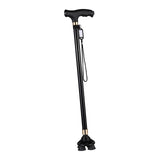 Maxbell Walking Cane Thickened Stainless Steel Stable for Old People Seniors Adults Black small