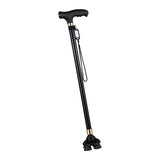 Maxbell Walking Cane Thickened Stainless Steel Stable for Old People Seniors Adults Black small