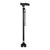 Maxbell Walking Cane Thickened Stainless Steel Stable for Old People Seniors Adults Black small