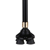 Maxbell Walking Cane Thickened Stainless Steel Stable for Old People Seniors Adults Black small