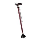 Maxbell Walking Cane Thickened Stainless Steel Stable for Old People Seniors Adults Red small