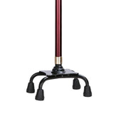 Maxbell Walking Cane Thickened Stainless Steel Stable for Old People Seniors Adults Red large
