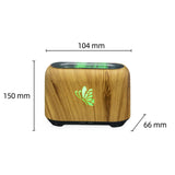 Maxbell Flame Essential Oil Diffuser Scent Diffuser Quiet for Home Office Yoga Light Wood Grain