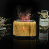 Maxbell Flame Essential Oil Diffuser Scent Diffuser Quiet for Home Office Yoga Light Wood Grain