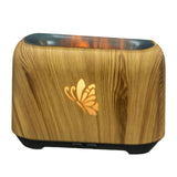 Maxbell Flame Essential Oil Diffuser Scent Diffuser Quiet for Home Office Yoga Light Wood Grain