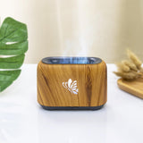 Maxbell Flame Essential Oil Diffuser Scent Diffuser Quiet for Home Office Yoga Light Wood Grain