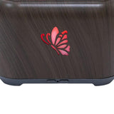 Maxbell Flame Essential Oil Diffuser Scent Diffuser Quiet for Home Office Yoga Dark wood Grain